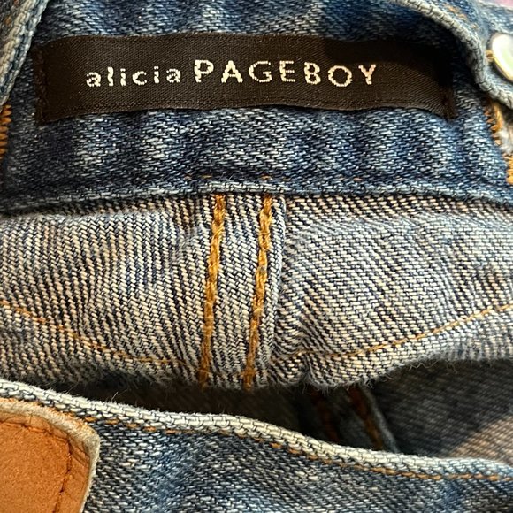 Pageboy Japanese Brand Alicia Overalls Distressed Sized Small - Picture 7 of 8